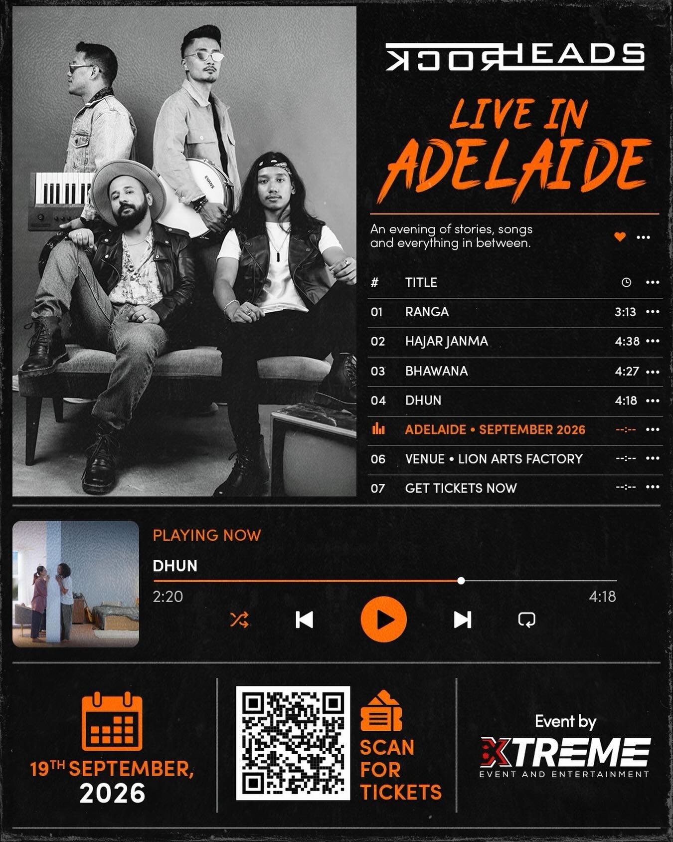 Adelaide | ROCKHEADS AUSTRALIA TOUR 2026